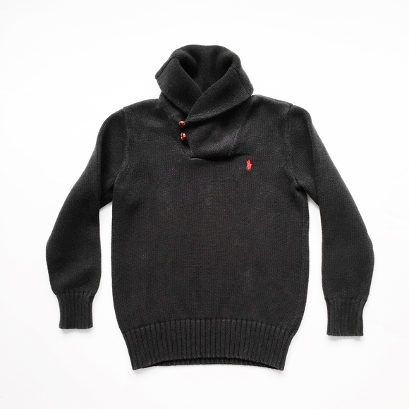 Polo Ralph Lauren Other - RALPH LAUREN grampa polo black sweater kids m 8 10